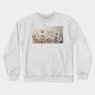 3D flowers - creamy and textured painting 3 Crewneck Sweatshirt